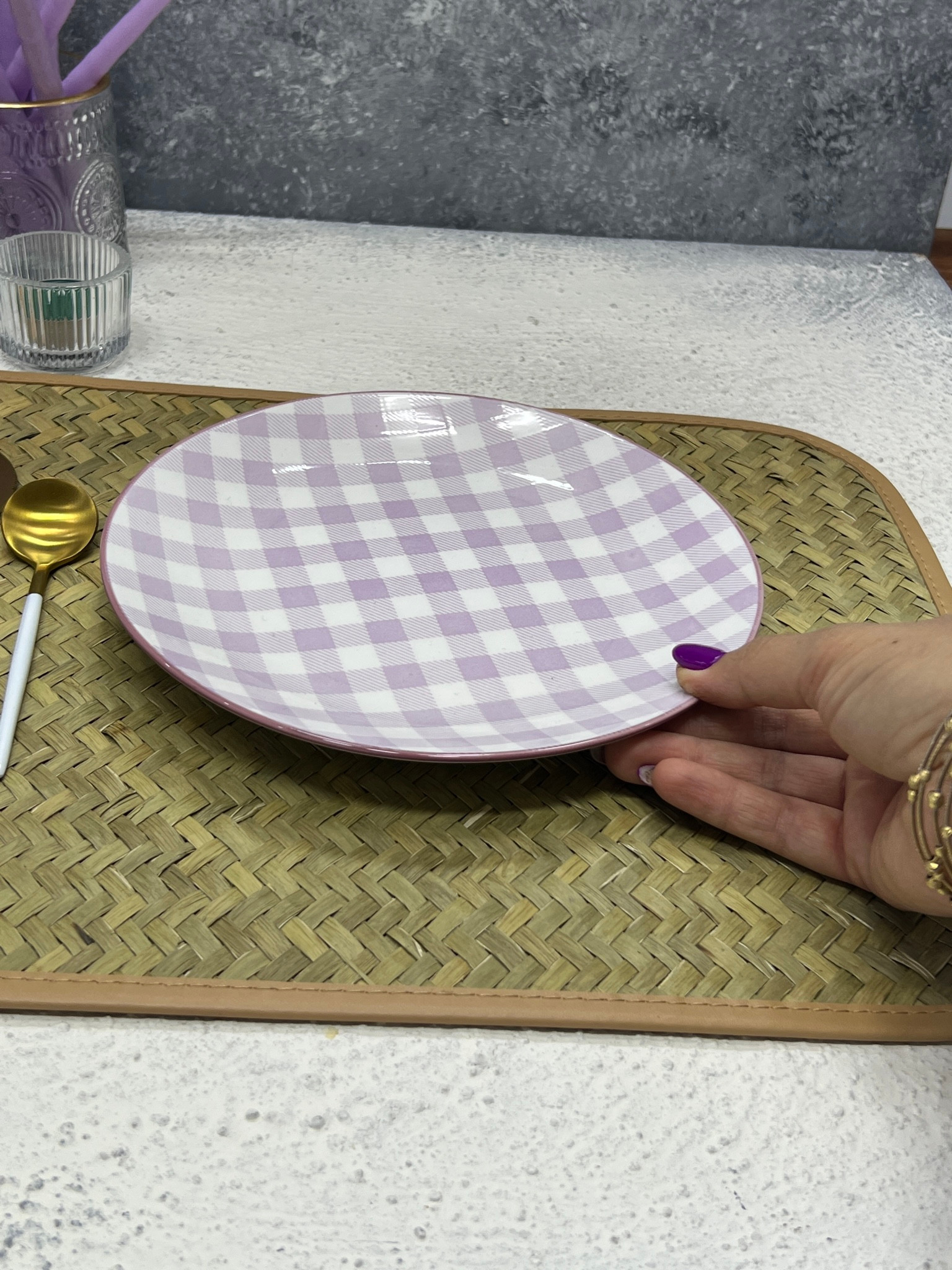 خرید انلاین پیش دستی چینی رنگ یاسی برند زاراهوم