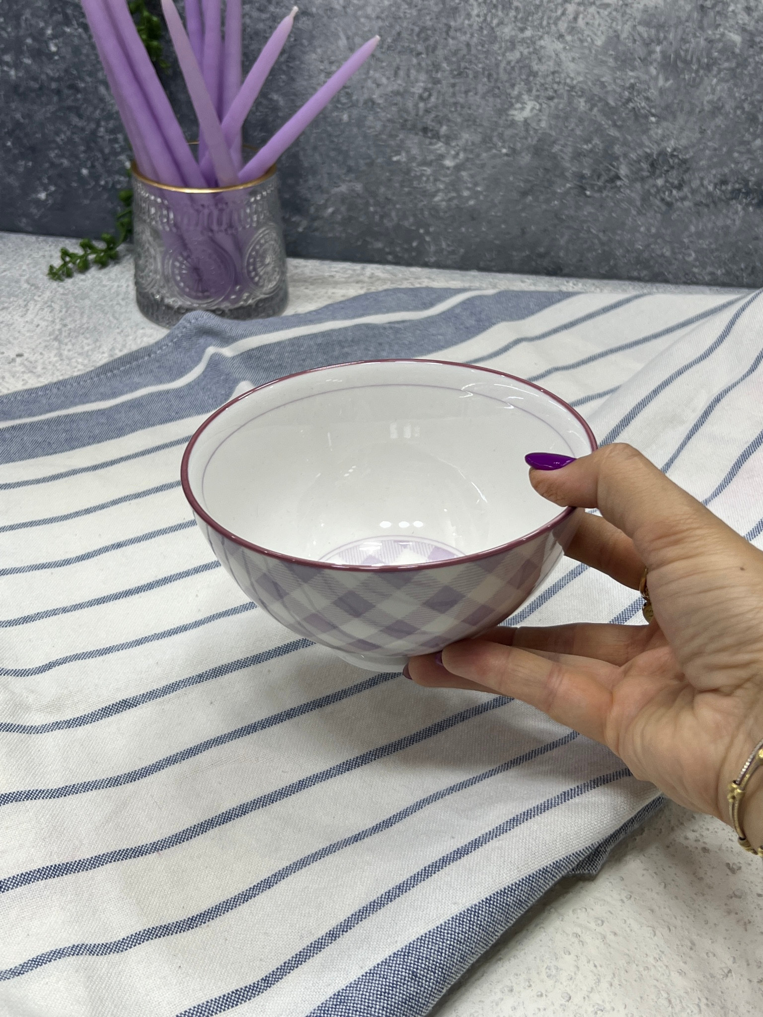 خرید انلاین کاسه ابگوشت چینی رنگ یاسی برند زاراهوم