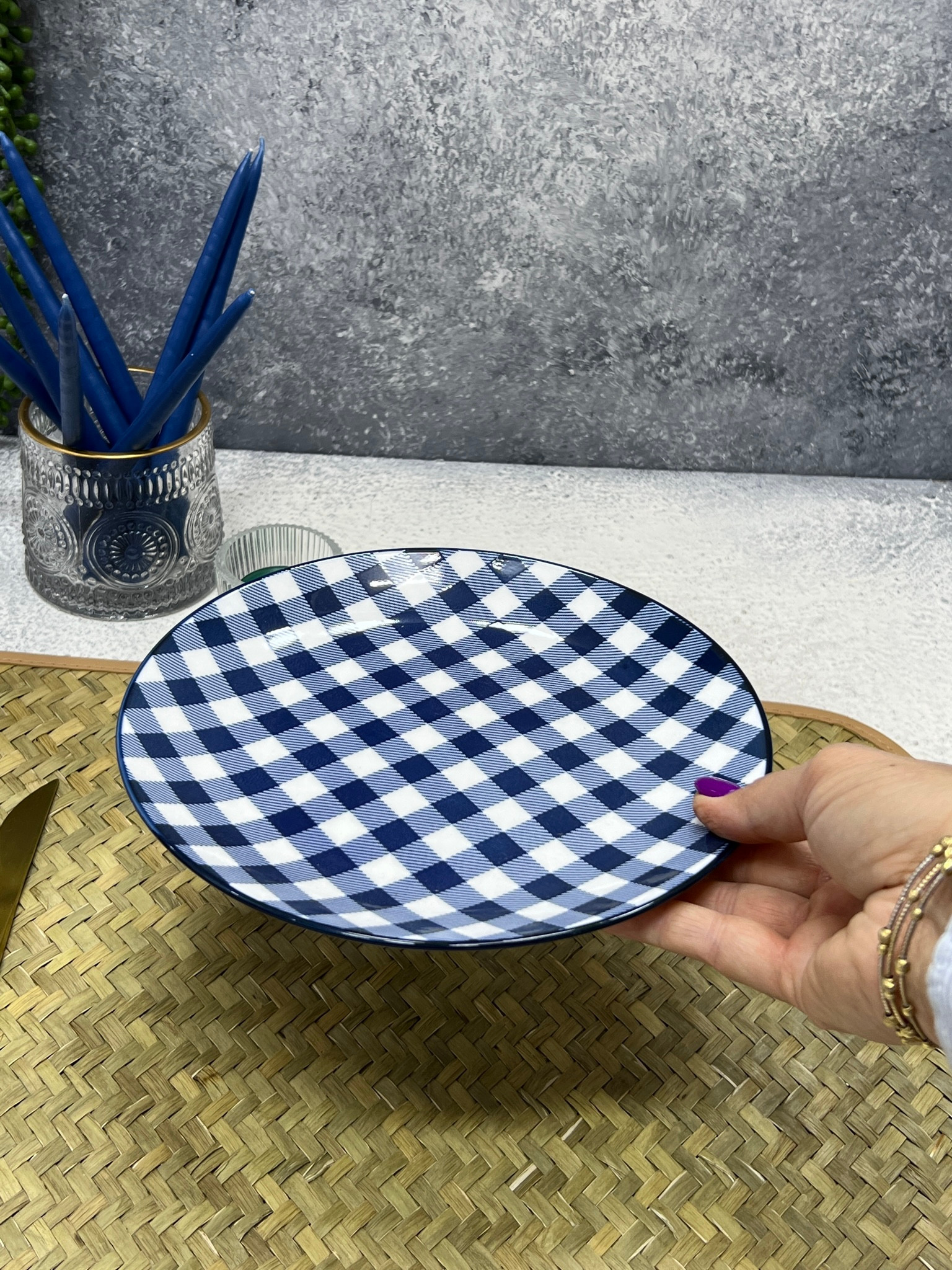 خرید انلاین پیش دستی چینی رنگ سورمه ای برند زاراهوم