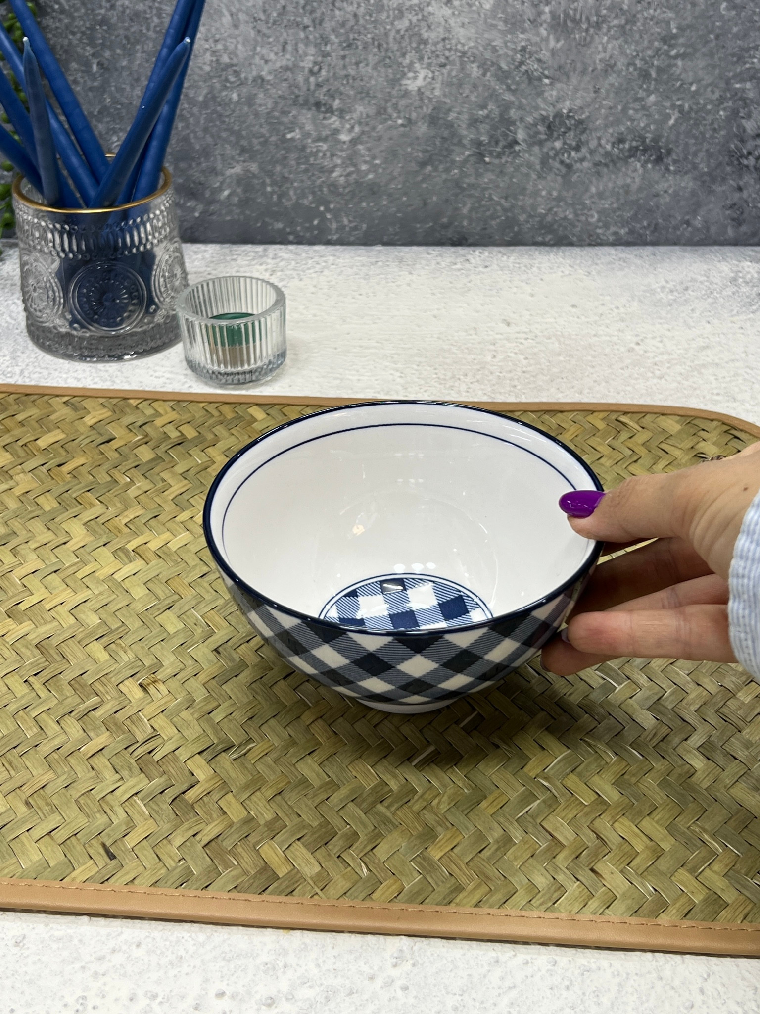 خرید انلاین کاسه ابگوشت چینی رنگ سورمه ای برند زاراهوم