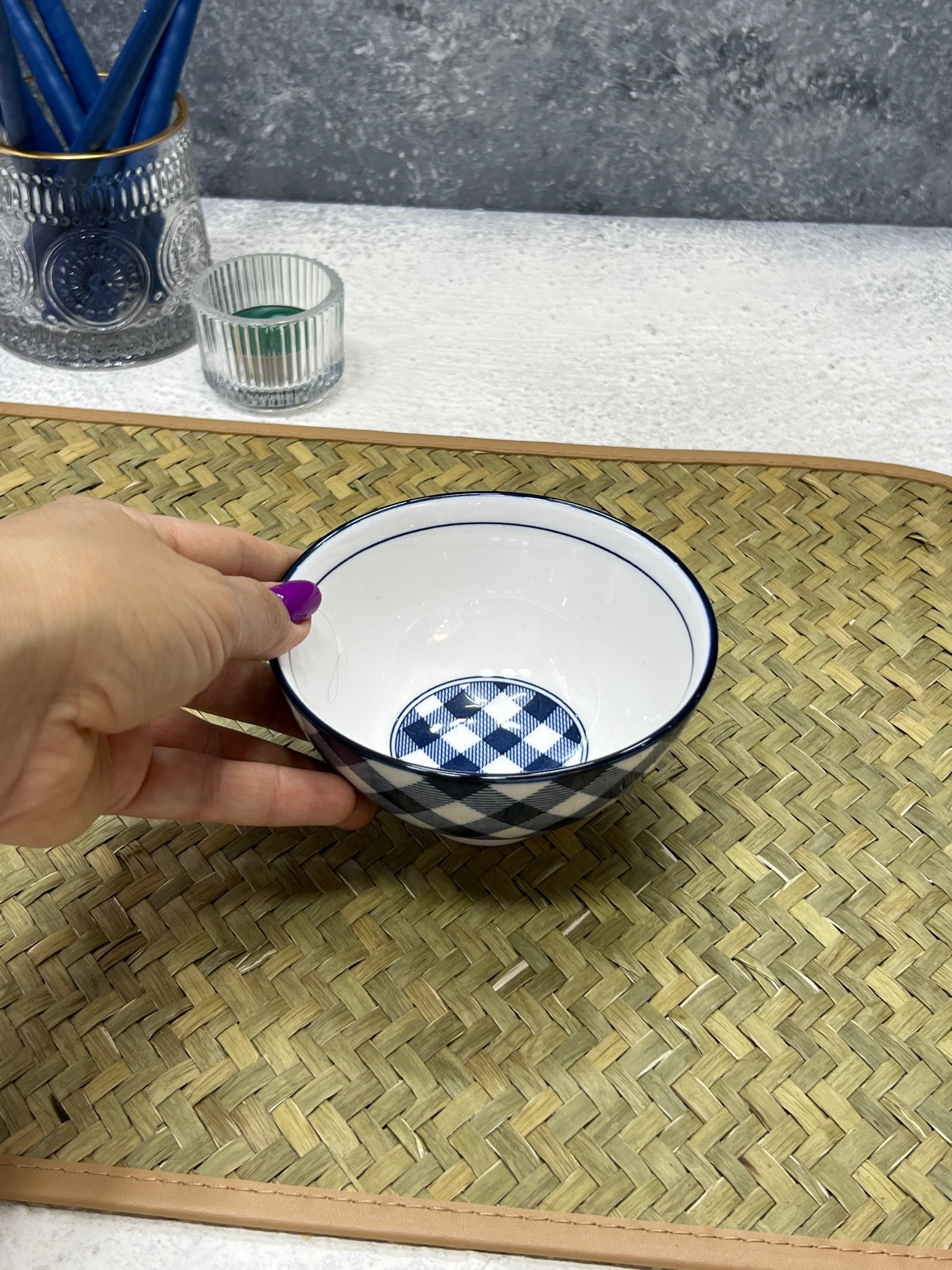 خرید انلاین کاسه ماست چینی رنگ سورمه ای برند زاراهوم